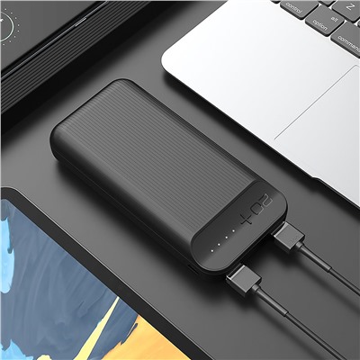 Внешний аккумулятор Hoco J52A 20 000mAh Micro/USB*2 (black)