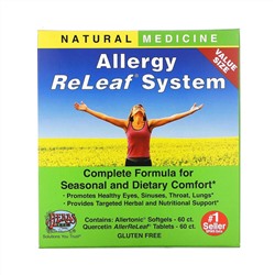 Herbs Etc., Allergy ReLeaf System, 2 Bottles, 60 Softgels/Tablets