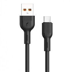 Кабель USB - Type-C SKYDOLPHIN S03T  100см 3A  (black)