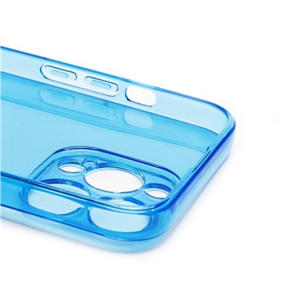 Чехол-накладка - SC344 для "Apple iPhone 13 Pro" (transparent/blue) (232040)