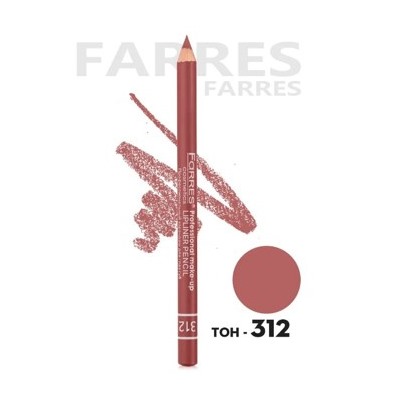 Farres Карандаш для губ матовый холодный розовый MB011-312