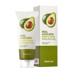 Пилинг-скатка для лица Farm Stay Avocado Deep Clear Peeling Gel