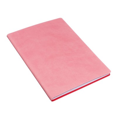 Еженедельник недатированный А5, 64 листа, на сшивке, интегральная обложка из искусственной кожи, розовый