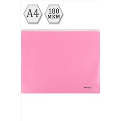 Папка-конверт на молнии А4 розовый (ПК-3045) НАТАЛИ #926355