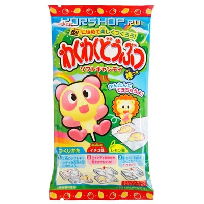 Мягкие конфеты «Животные» (сделай сам) Animal Soft Candy Coris, Япония, 20 г. Срок до 30.06.2024.Распродажа