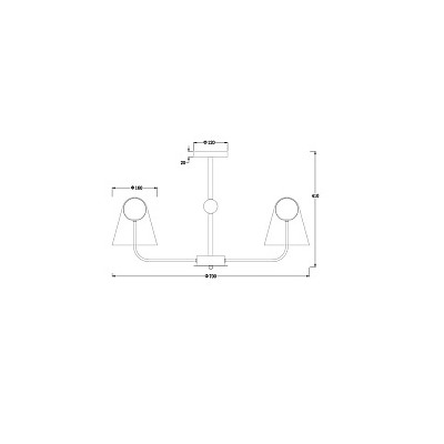 Подвесной светильник Doublety FR5382PL-05BS. ТМ Freya