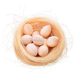 Гнездо с яйцами (10 шт) под роспись