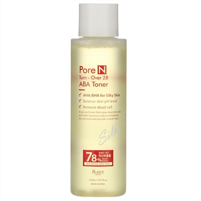 The Plant Base, Pore N, Turn-Over 28 ABA Toner, 5.07 fl oz (150 ml)