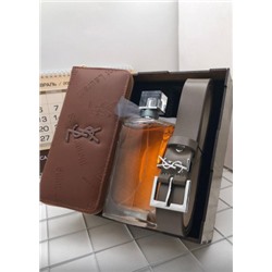Подарочный набор для женщин ремень, духи, кошелек + коробка #21177543