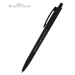 Ручка автоматическая шариковая 0.5 мм "SlimClick.BLACK" синяя 20-0073 Bruno Visconti
