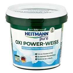 Средство HEITMANN OXI Power-Weiss Пятновыводитель для белого белья 500 г,1012534
