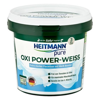 Средство HEITMANN OXI Power-Weiss Пятновыводитель для белого белья 500 г,1012534