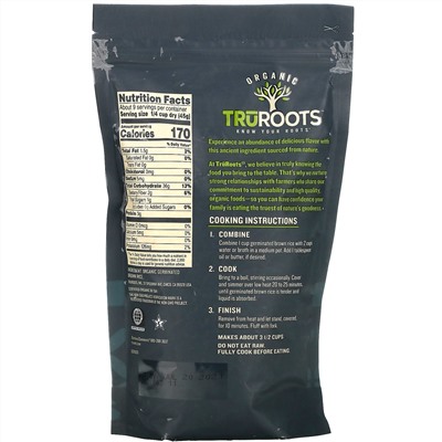 TruRoots, Organic, Germinated Brown Rice, Gluten Free, 14 oz (396 g)