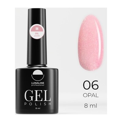 LunaLine Гель-лак Opal т.06 Розовый 8мл