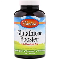 Carlson Labs, Glutathione Booster, добавка с глутатионом, 180 капсул