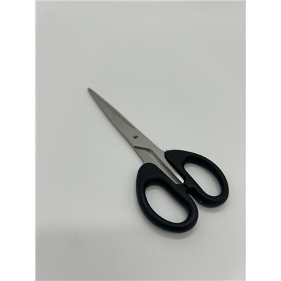 Ножницы металлические 17 см с черной ручкой  (12/480шт)
