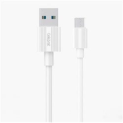 Кабель USB - micro USB Celebrat CB-09M  100см 1,5A  (white)