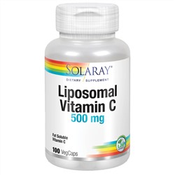 Solaray, липосомальный витамин С, 500 мг, 100 растительных капсул