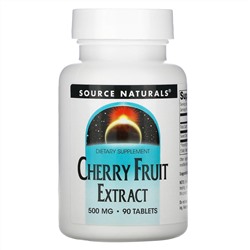 Source Naturals, экстракт плодов вишни, 500 мг, 90 таблеток