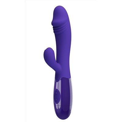 Фиолетовый вибратор-кролик Snappy-Youth - 19 см.
