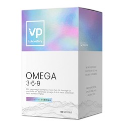 Omega 3-6-9 в капсулах VPLab, 60 шт