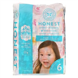 The Honest Company, Honest Diapers, Size 6, 35+ Pounds, Rose Blossom, 18 Diapers