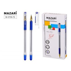 Ручка шариковая  MC GOLD синяя 0.5мм M-5739-70 Mazari