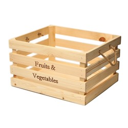 Ящик для овощей и фруктов, 40 × 33 × 23 см, деревянный, Greengo