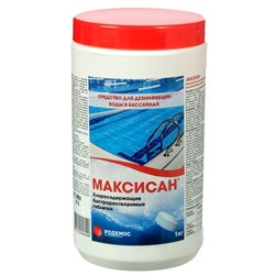 Хлорная таблетка "МАКСИСАН" Быстрорастворимая Туба, 1 кг