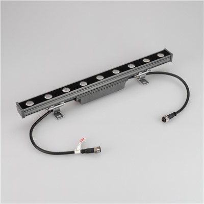 Светодиодный прожектор AR-LINE-500S-9W-220V Warm (Grey, 30 deg) (Arlight, IP65 Металл, 3 года)
