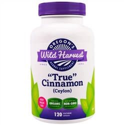 Oregon's Wild Harvest, "True" Cinnamon (Ceylon), 120 Vegetarian Capsules
