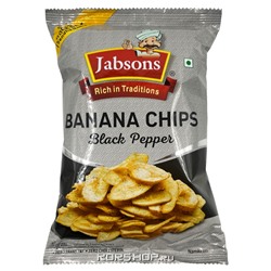 Банановые чипсы с черным перцем Jabsons, Индия, 150 г Акция