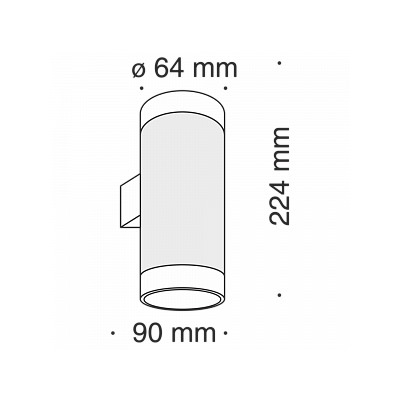 Настенный светильник (бра) KILT 3000К 10Вт IP 20 C027WL-L10B. TM Maytoni