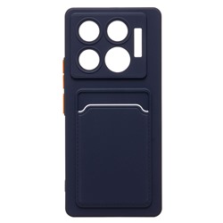 Чехол-накладка - SC337 с картхолдером для "Infinix GT 20 Pro" (dark blue) (232736)
