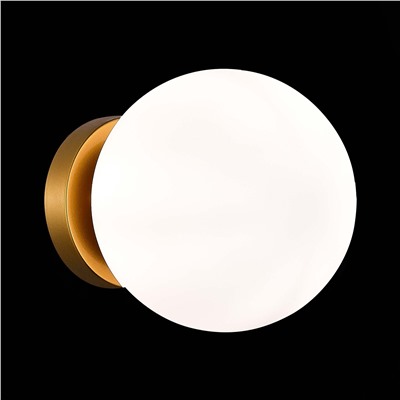 SL717.201.01 Светильник настенно-потолочный Золотистый/Белый E27 1*40W