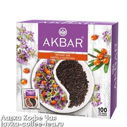чай Akbar фруктовый Чабрец и облепиха в пакетиках с/я, конверт 1,5 г.*100 пак.