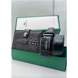 Подарочный набор для мужчины ремень, кошелек + коробка #21214645