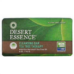 Desert Essence, очищающее мыло с маслом чайного дерева, 142 г (5 унций)