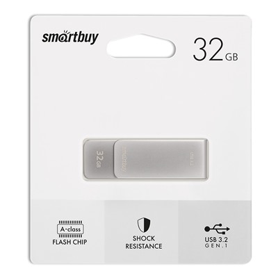 Флэш накопитель USB 32 Гб Smart Buy M1 3.2 (grey)