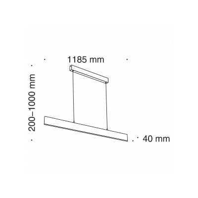 Подвесной светильник Step 3000K 1x30Вт 120° P010PL-L30B. TM Maytoni