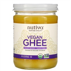 Nutiva, Organic Vegan Ghee, 14 fl oz (414 ml)