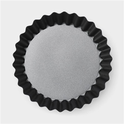 Форма для выпечки Доляна «Жаклин», d=11 см, со съёмным дном, антипригарное покрытие, цвет чёрный