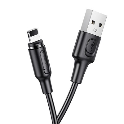Кабель USB - Apple lightning Borofone BX41 Amiable магнитный  100см 2,4A  (black)