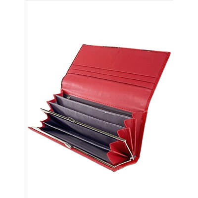 Женский кошелёк-портмоне из искусственной кожи, цвет красный