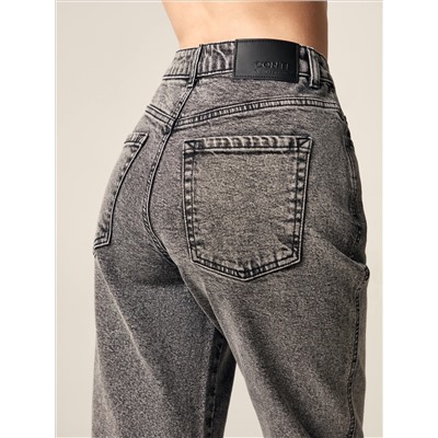 Брюки джинсовые женские CONTE CON-484 Джинсы mom из плотного денима с вытачками по карманам