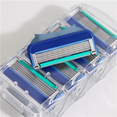 Сменные кассеты для бритья, 4 шт, совместимы с Gillette Fusion