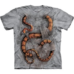 3д футболка змея