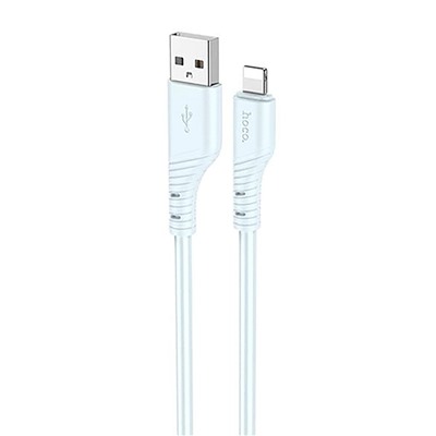 Кабель USB - Apple lightning Hoco X97 Crystal  100см 2,4A  (light blue)