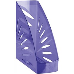 Лоток для бумаг вертикальный 110 мм "Тропик" тонированный фиолетовый ЛТВ-31247 (351549) Стамм