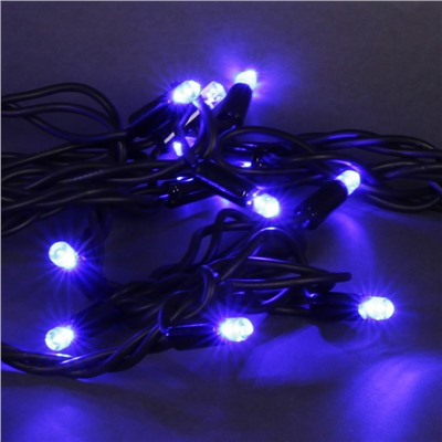 A-026A BL/W FLASH гирлянда светодиодная 10м 100LED влагозащищен. морозостойкая